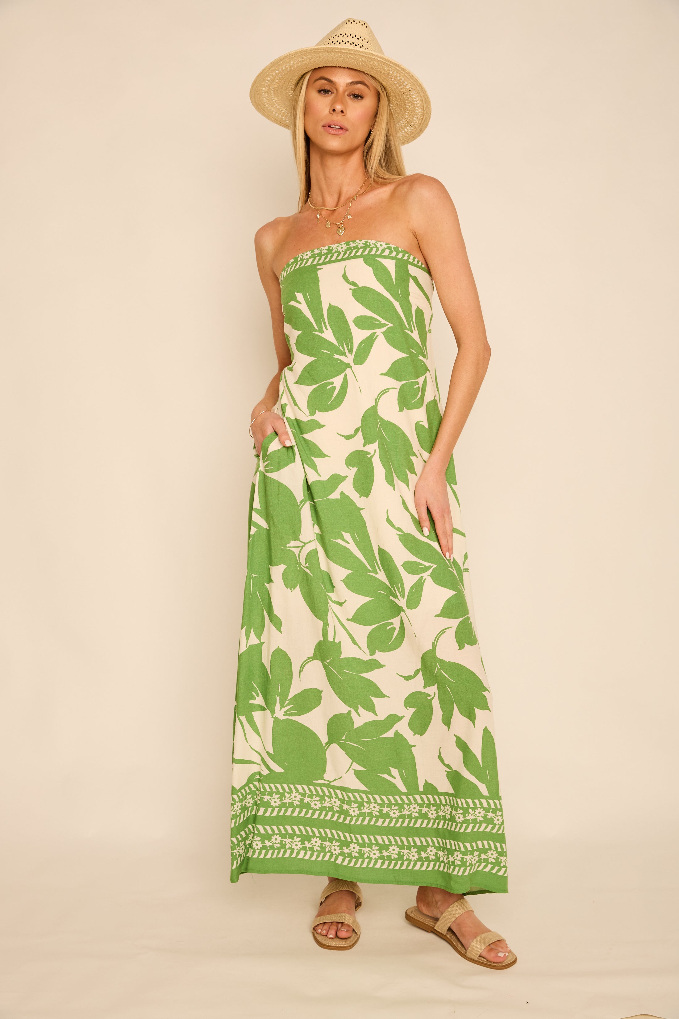 Annabelle Tropical Printed Maxi Dress