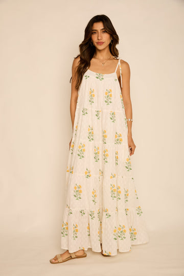 Shayla Printed Tiered Maxi Dress