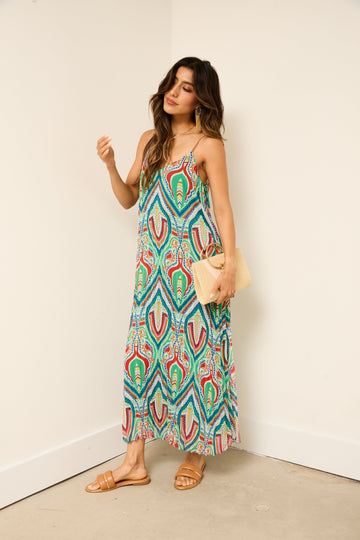 Harriet Pattern Slip Dress