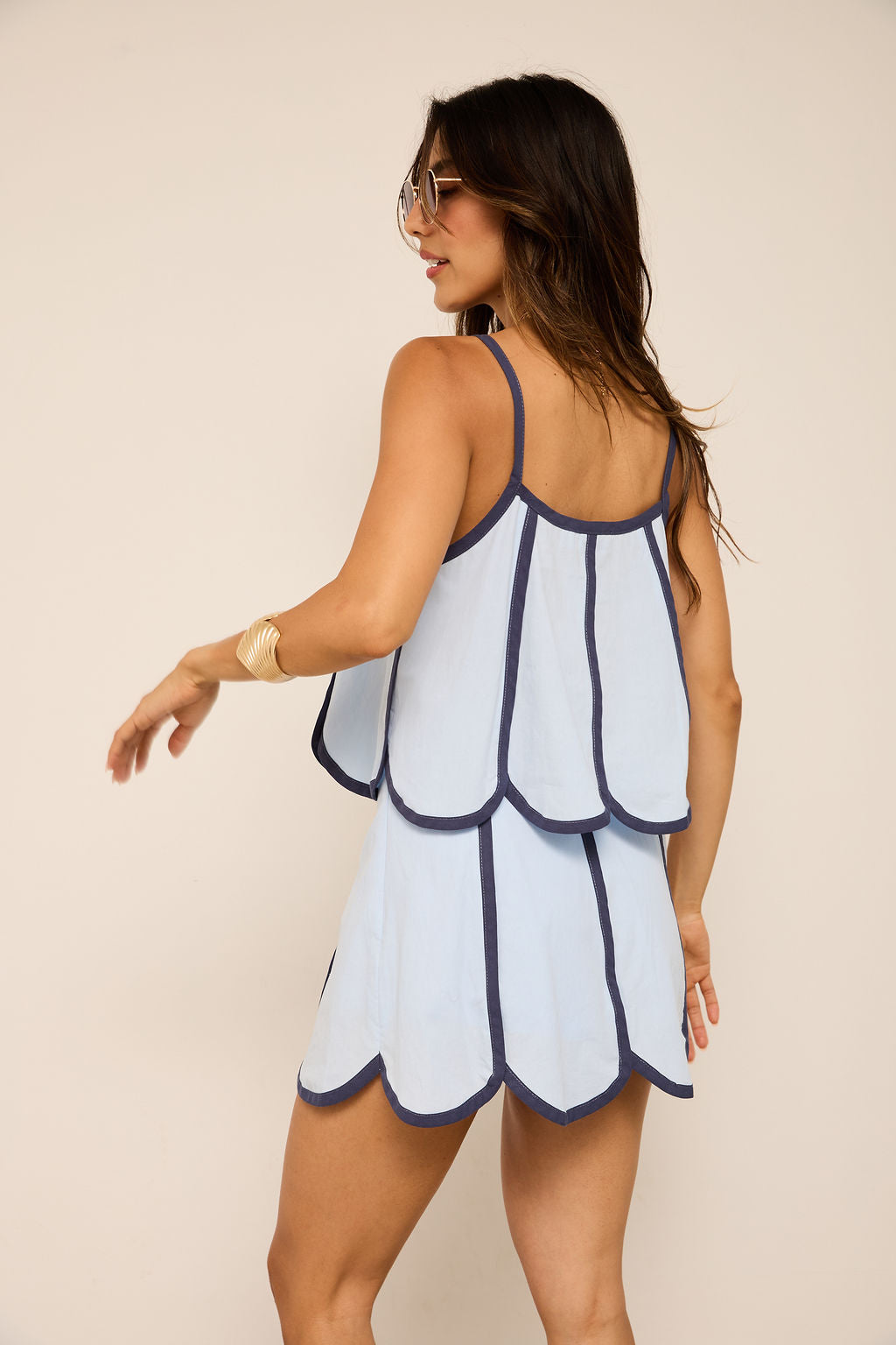 Alix Scalloped Hem Tank Top