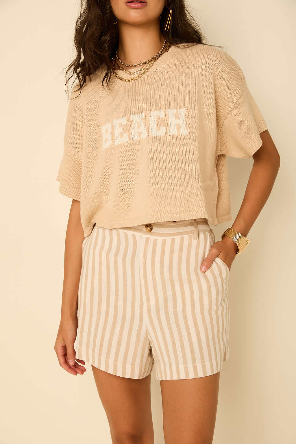 Elena Graphic Print Sweater Top
