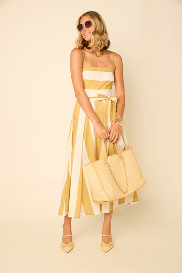 Lulu Contrasting Stripe Midi Dress