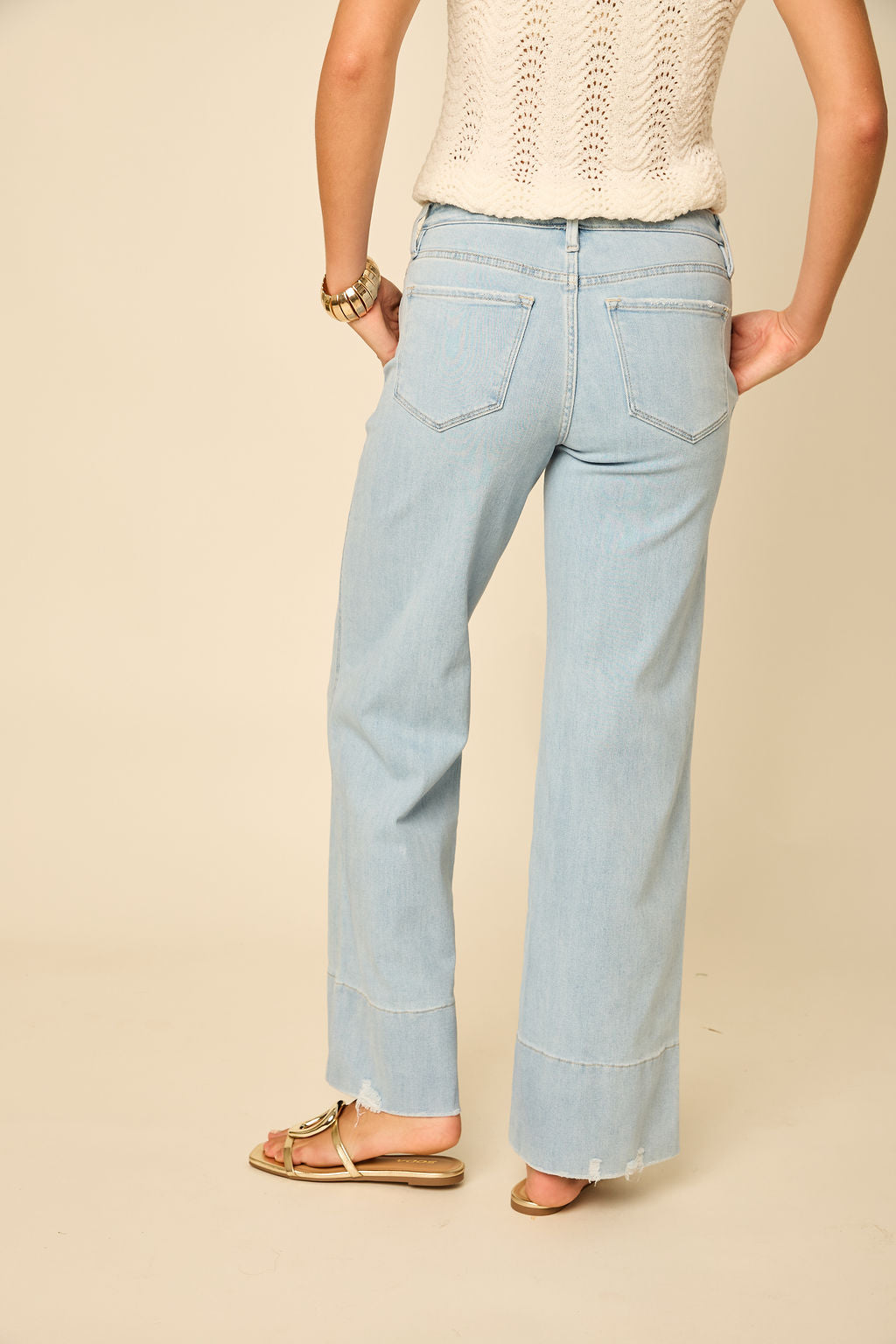 Reese High Rise Wide Leg Trouser