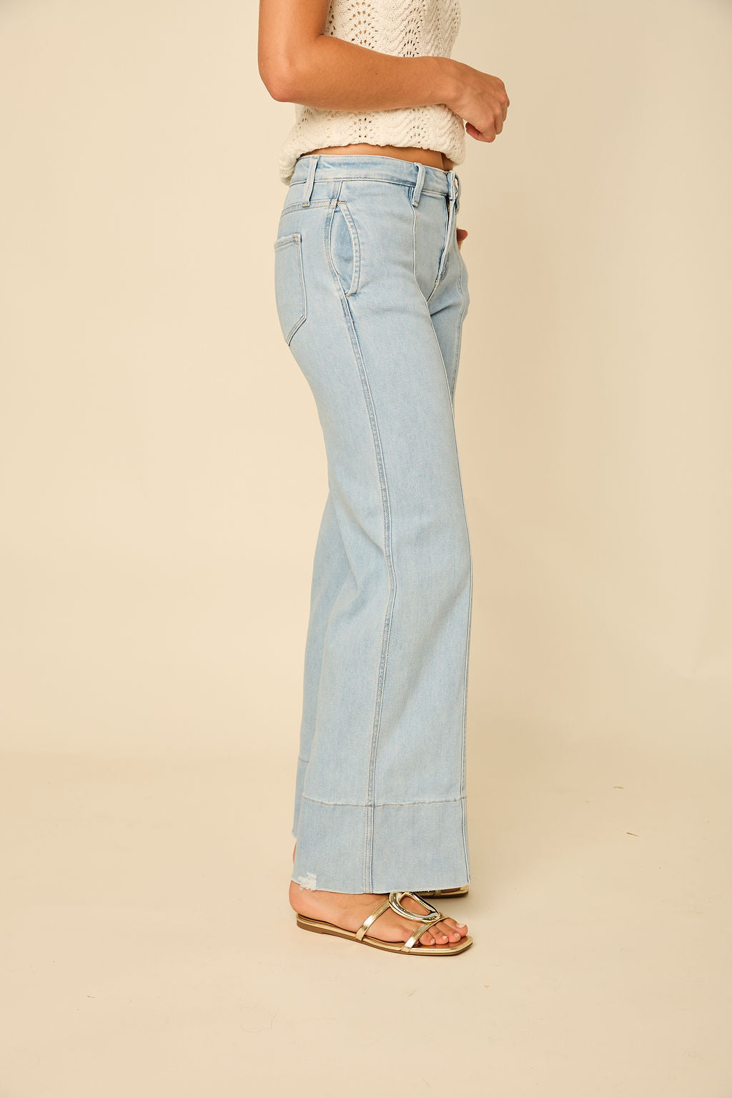 Reese High Rise Wide Leg Trouser