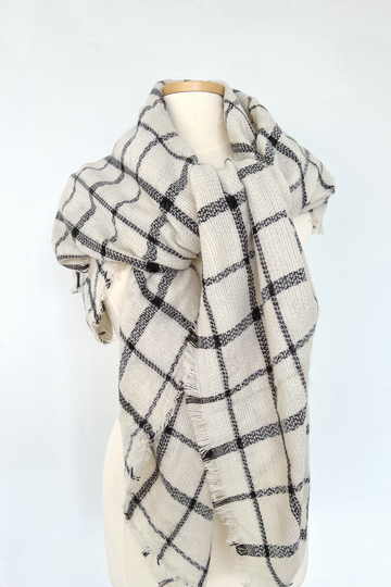 SALE - Andrea Window Pane Scarf
