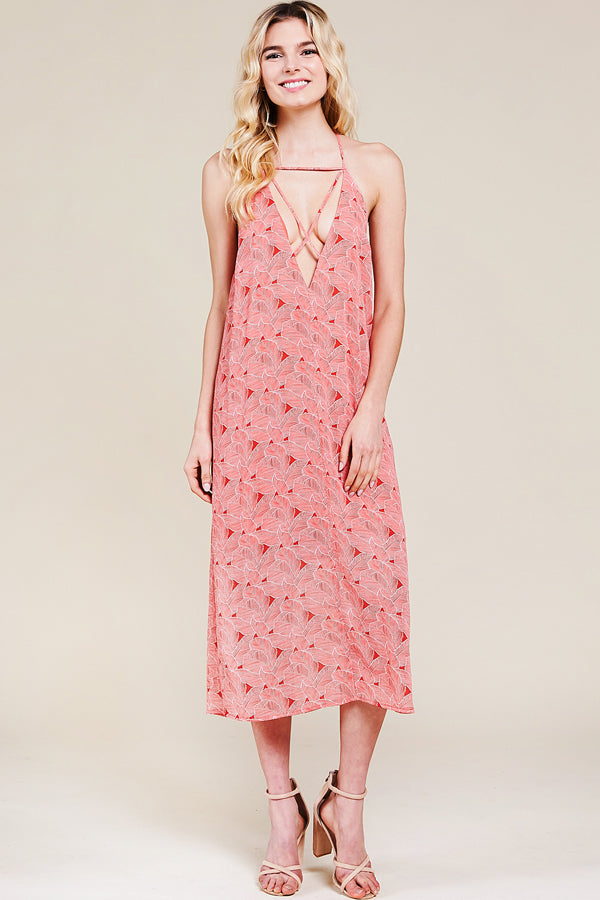 Jolene Printed Midi Dress