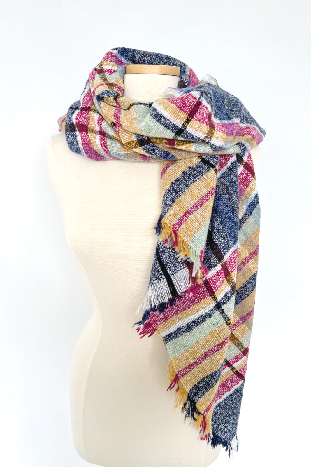 SALE - Christina Multi Plaid Scarf