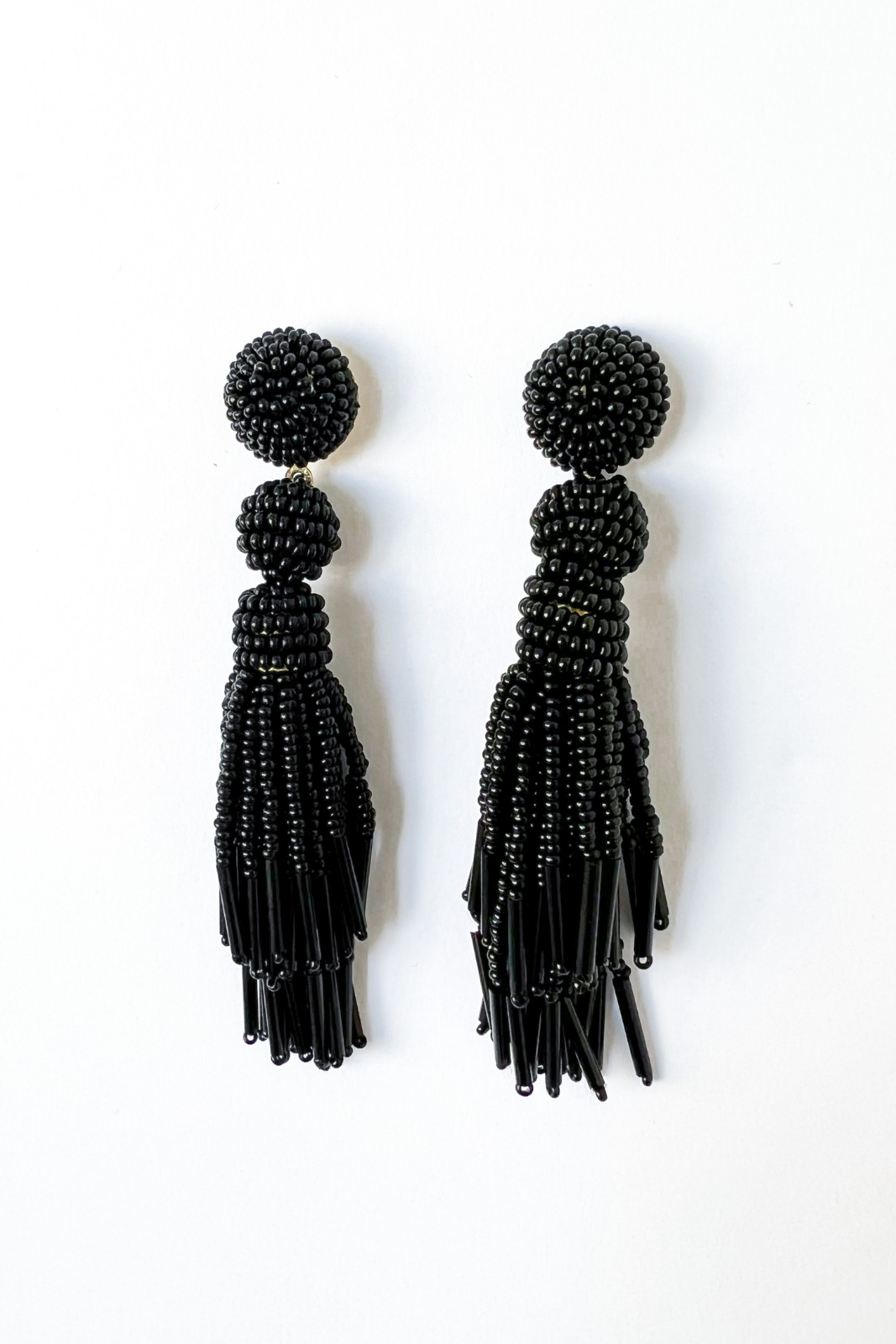 SALE - Brianna Beaded Tassel Earrings