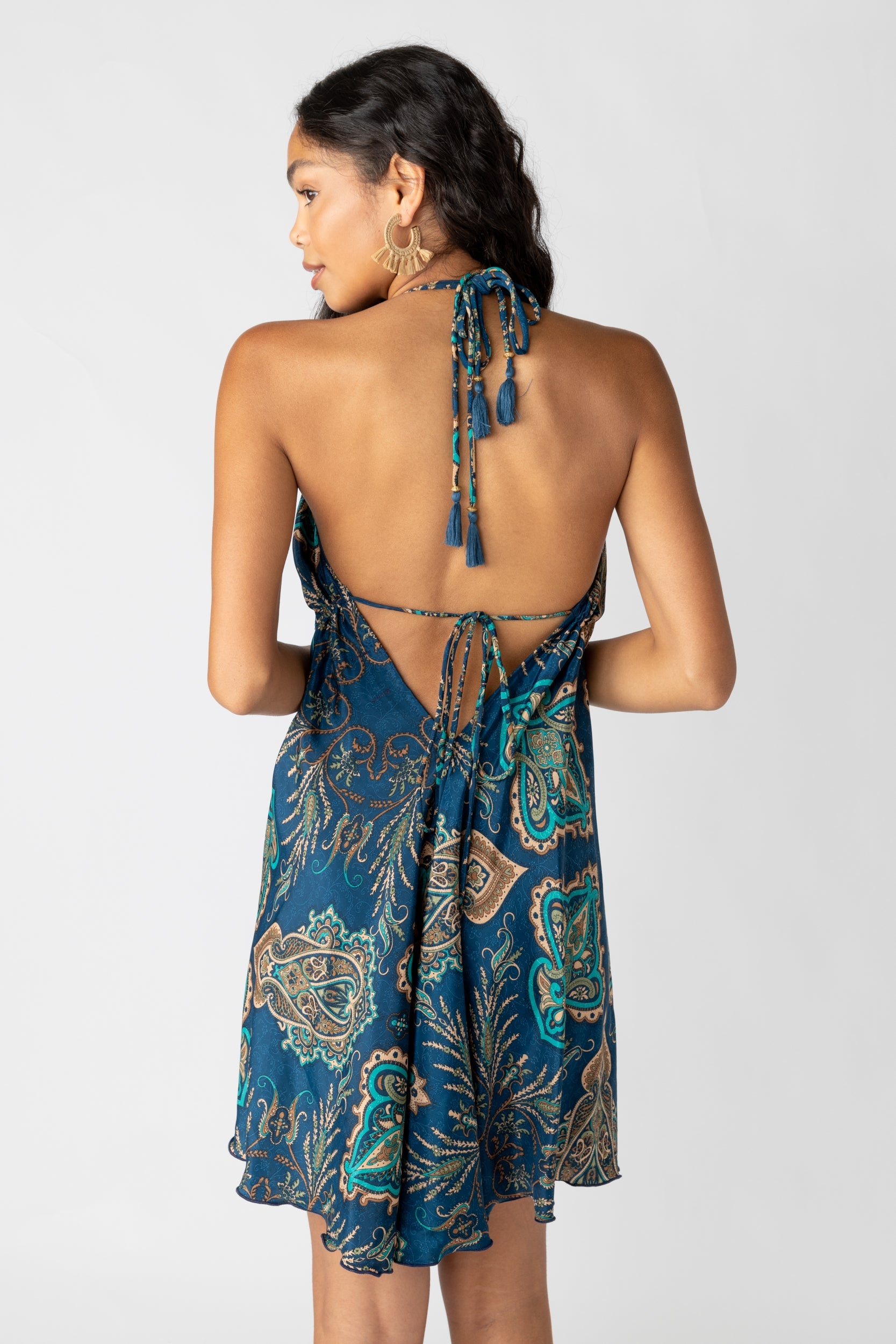 SALE - Londyn Printed Halter Dress