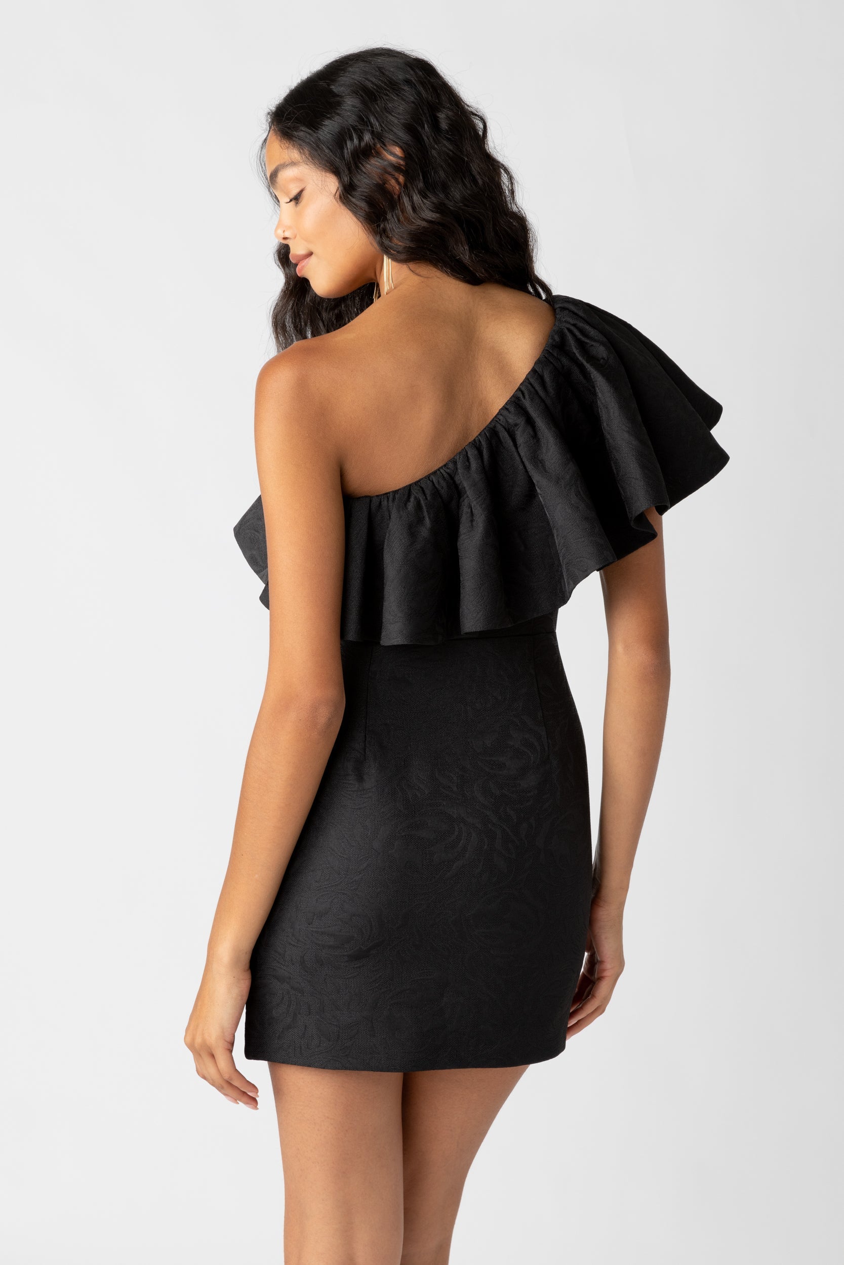 SALE - Tegan One Shoulder Mini Dress