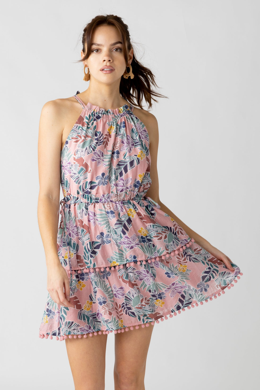 SALE - Ida Tiered Pom Pom Dress