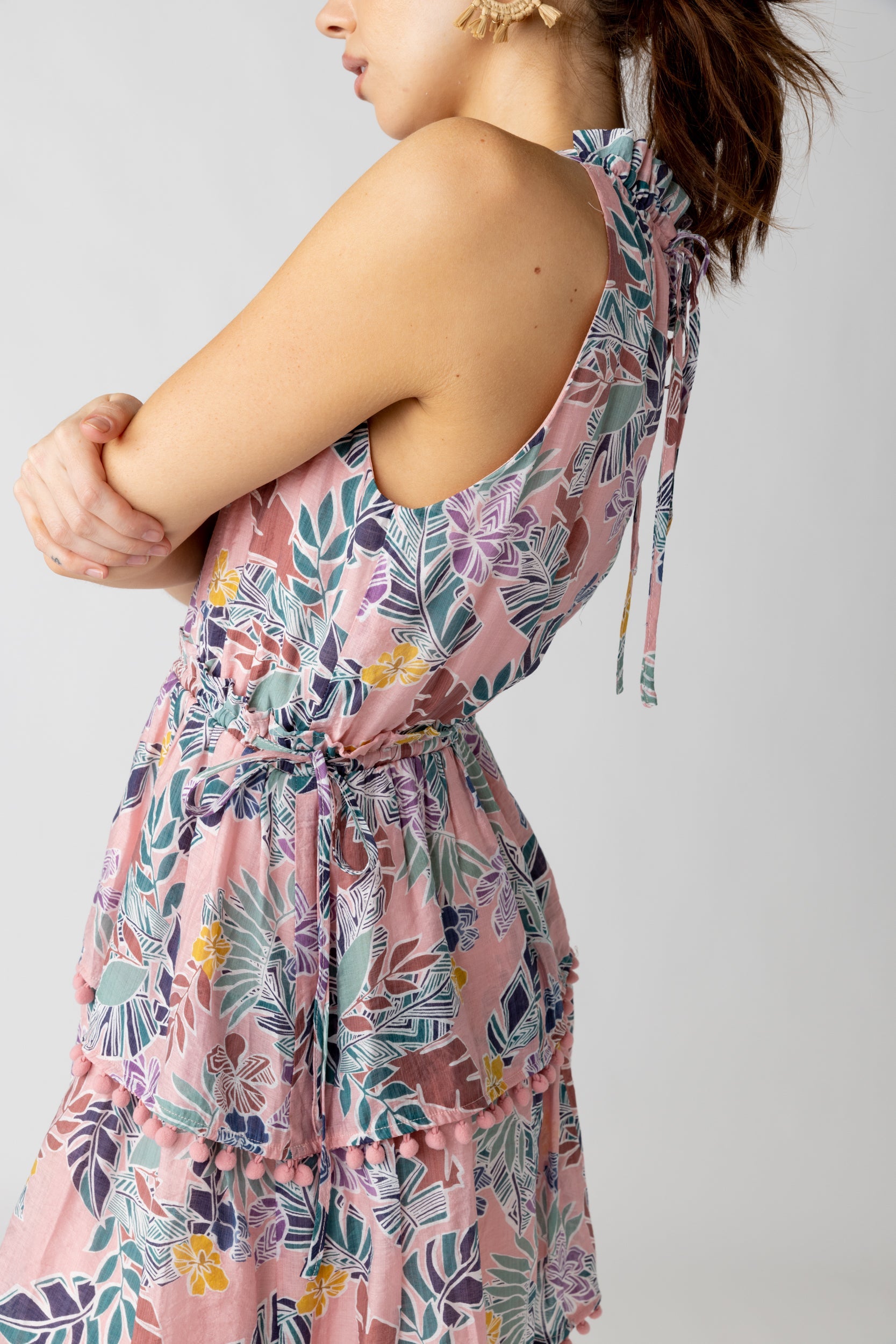 SALE - Ida Tiered Pom Pom Dress