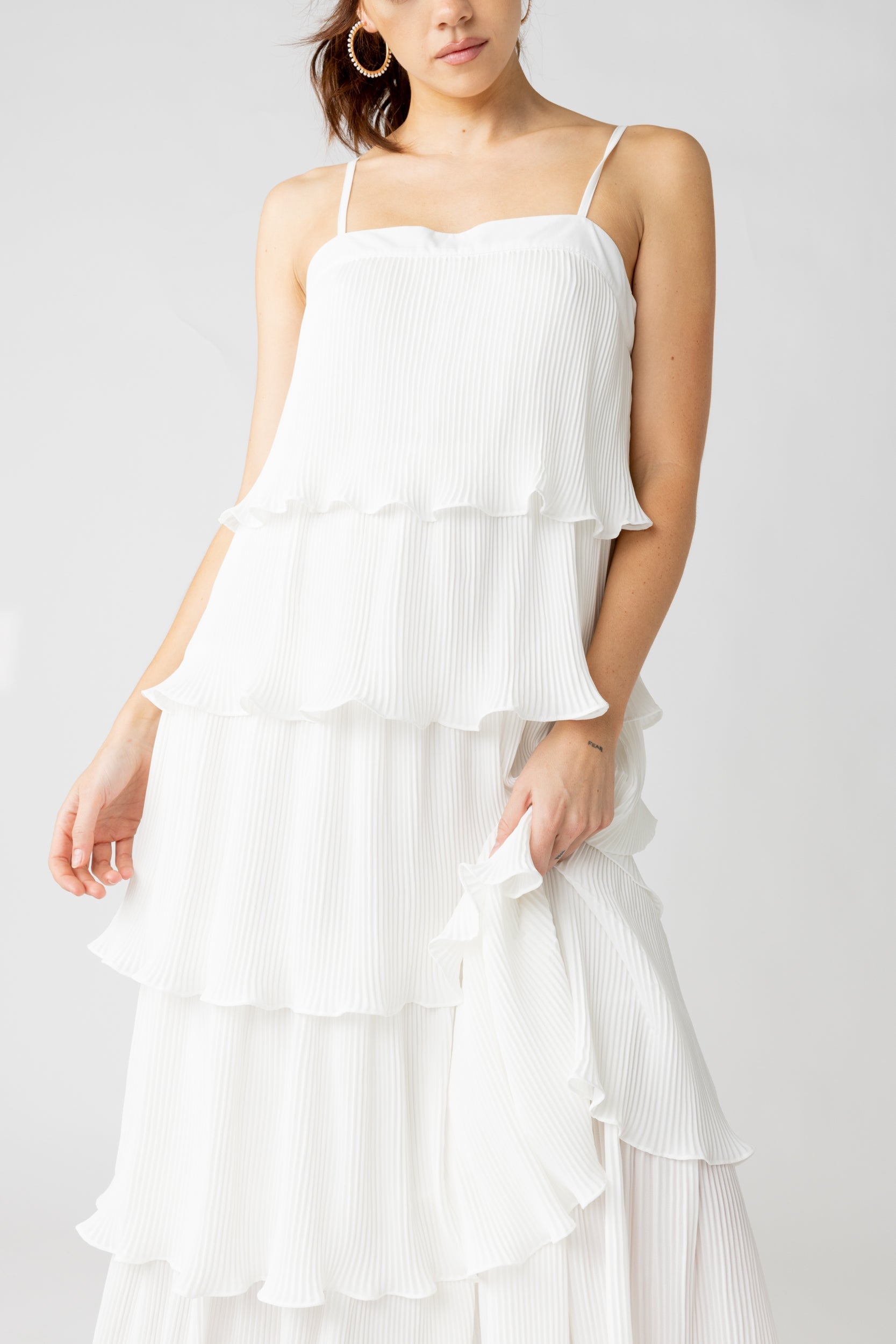SALE - Summers Pleated Tiered Maxi Dress