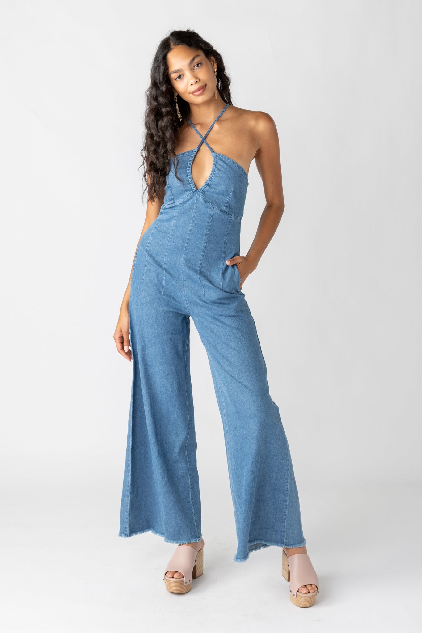 SALE - Charley Denim Jumpsuit