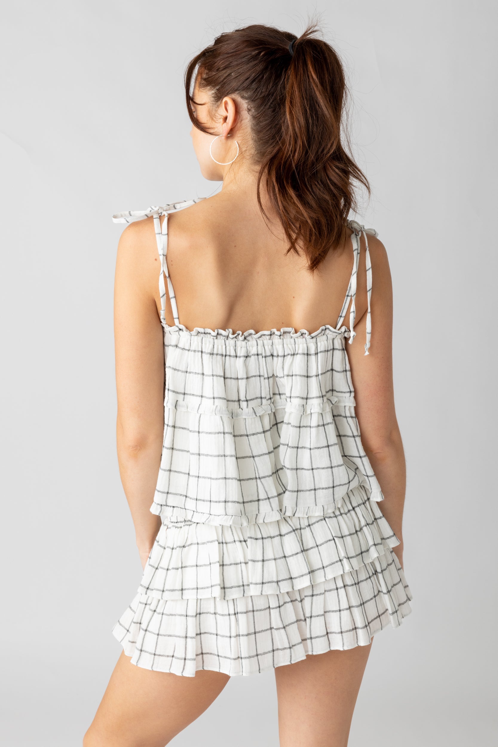 SALE - Myla Checked Tiered Tank