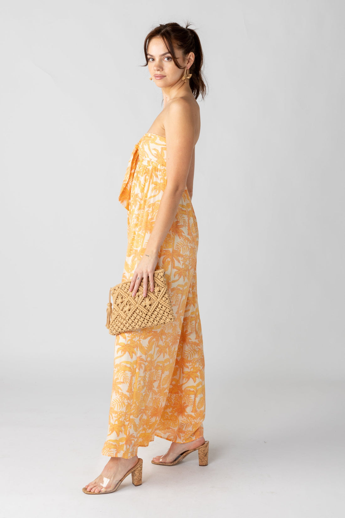 SALE- Avery Printed Strapless Jumpsuit