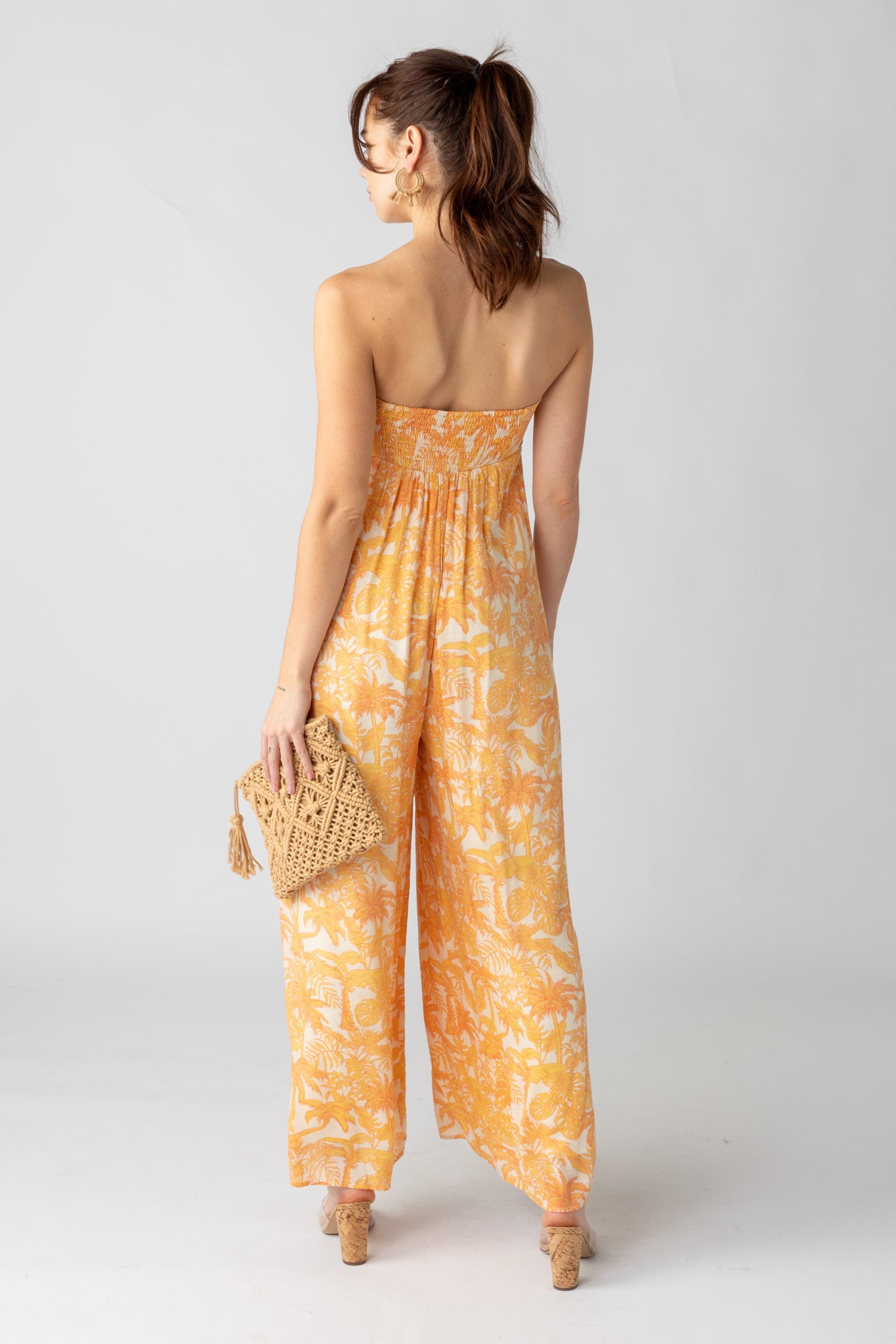 SALE- Avery Printed Strapless Jumpsuit