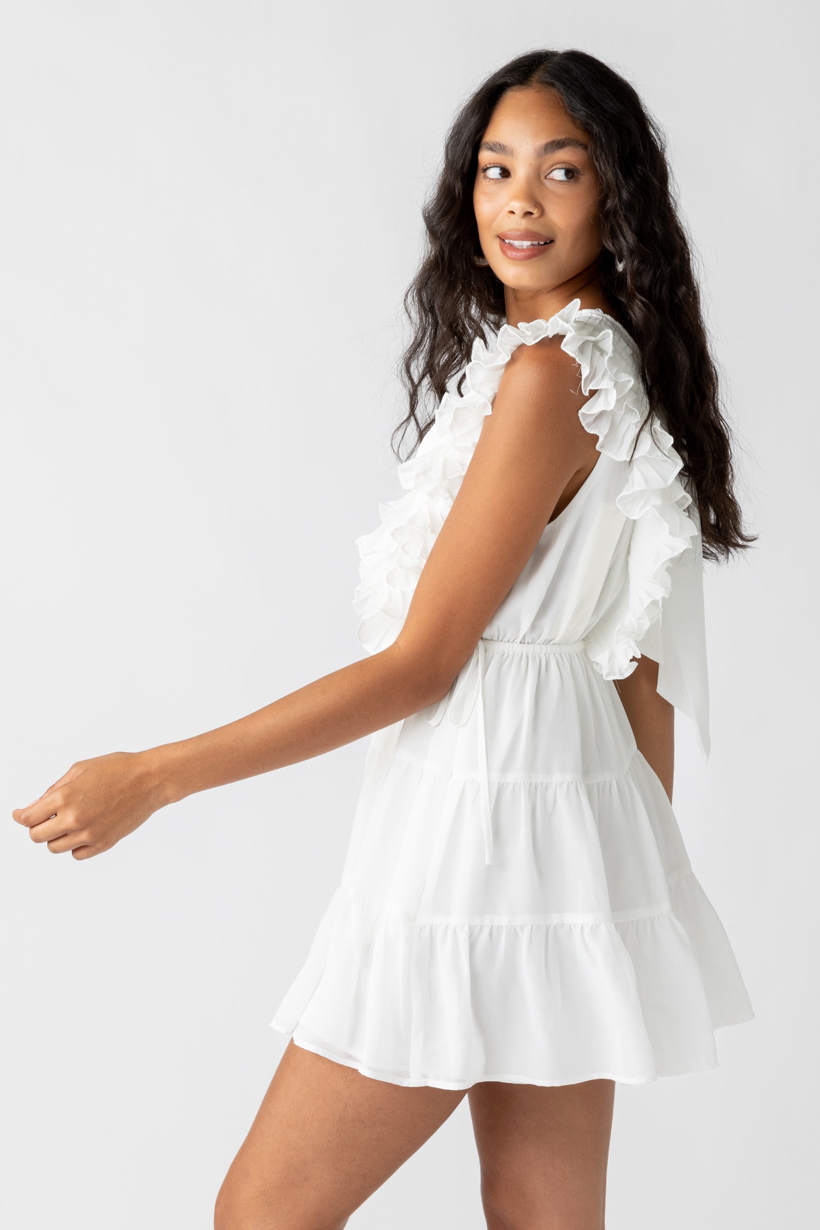 SALE - Lottie Ruffled Tiered Mini Dress