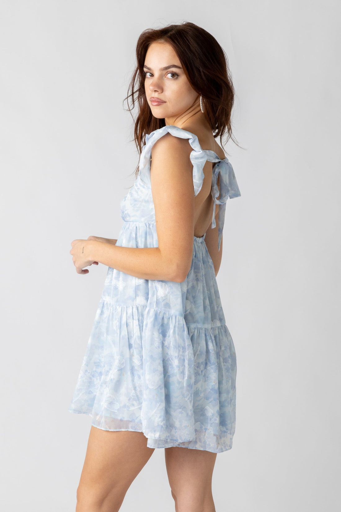 SALE - Alanna Flutter Sleeve Mini Dress