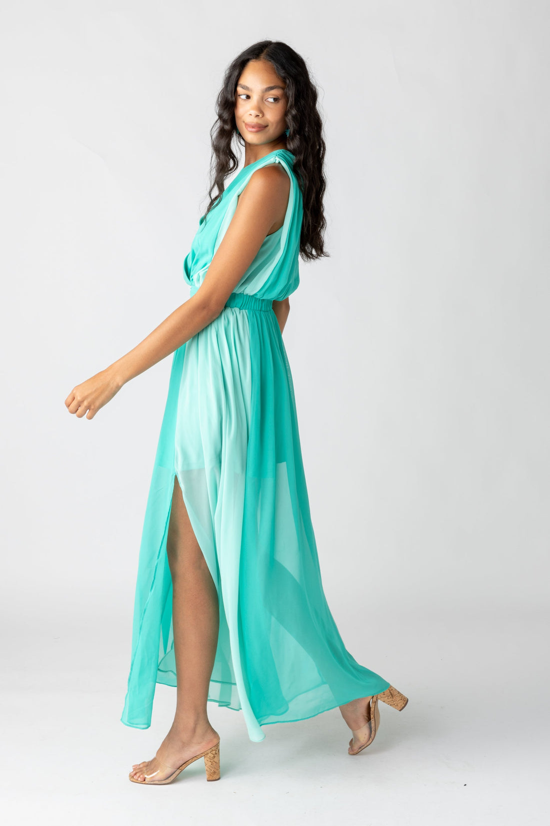SALE - Eliza Color Blocked Maxi Dress