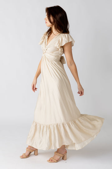 Nora Tiered Ruffle Sleeve Maxi Dress