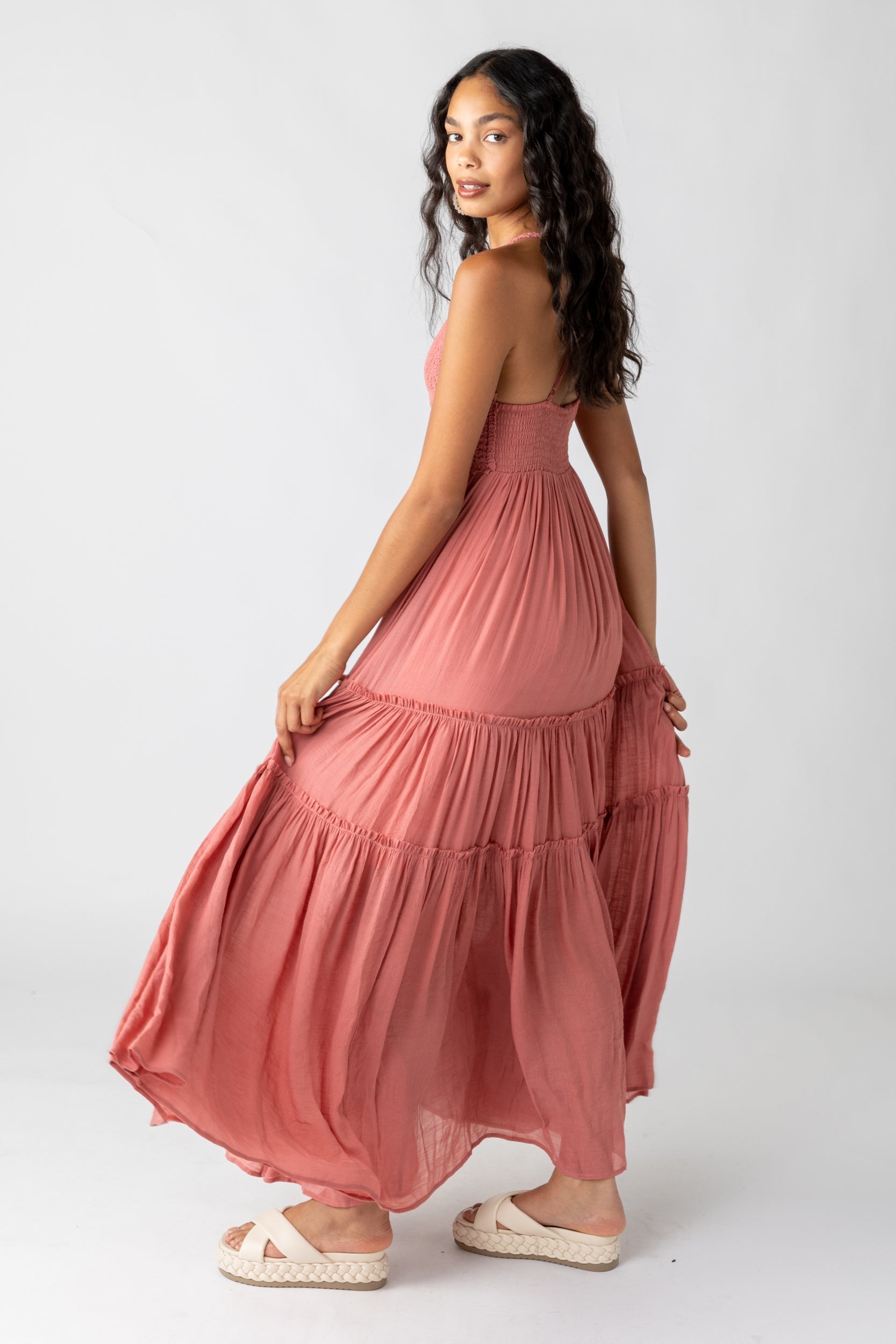 SALE - Carmen Crochet Detail Maxi Dress