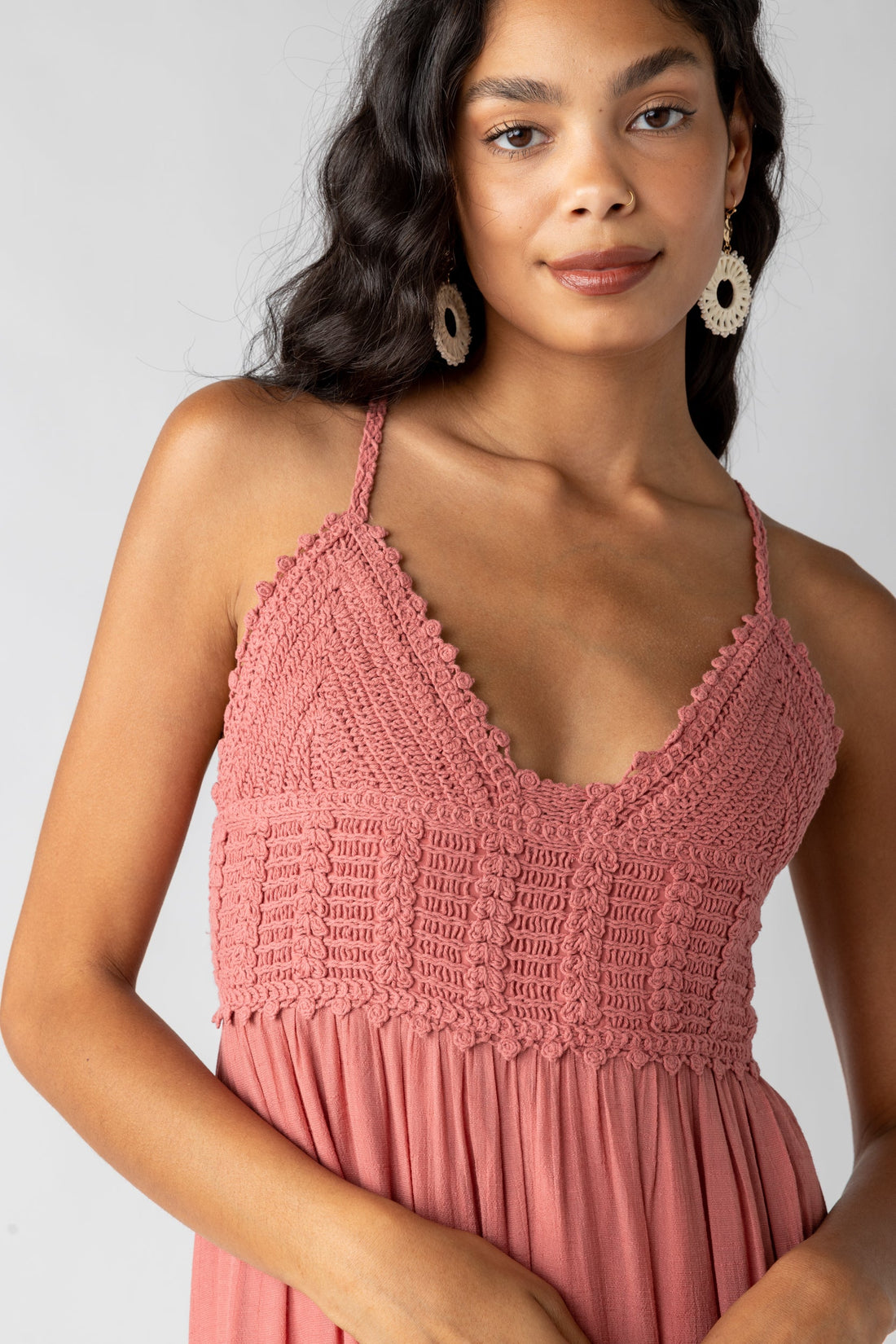 SALE - Carmen Crochet Detail Maxi Dress