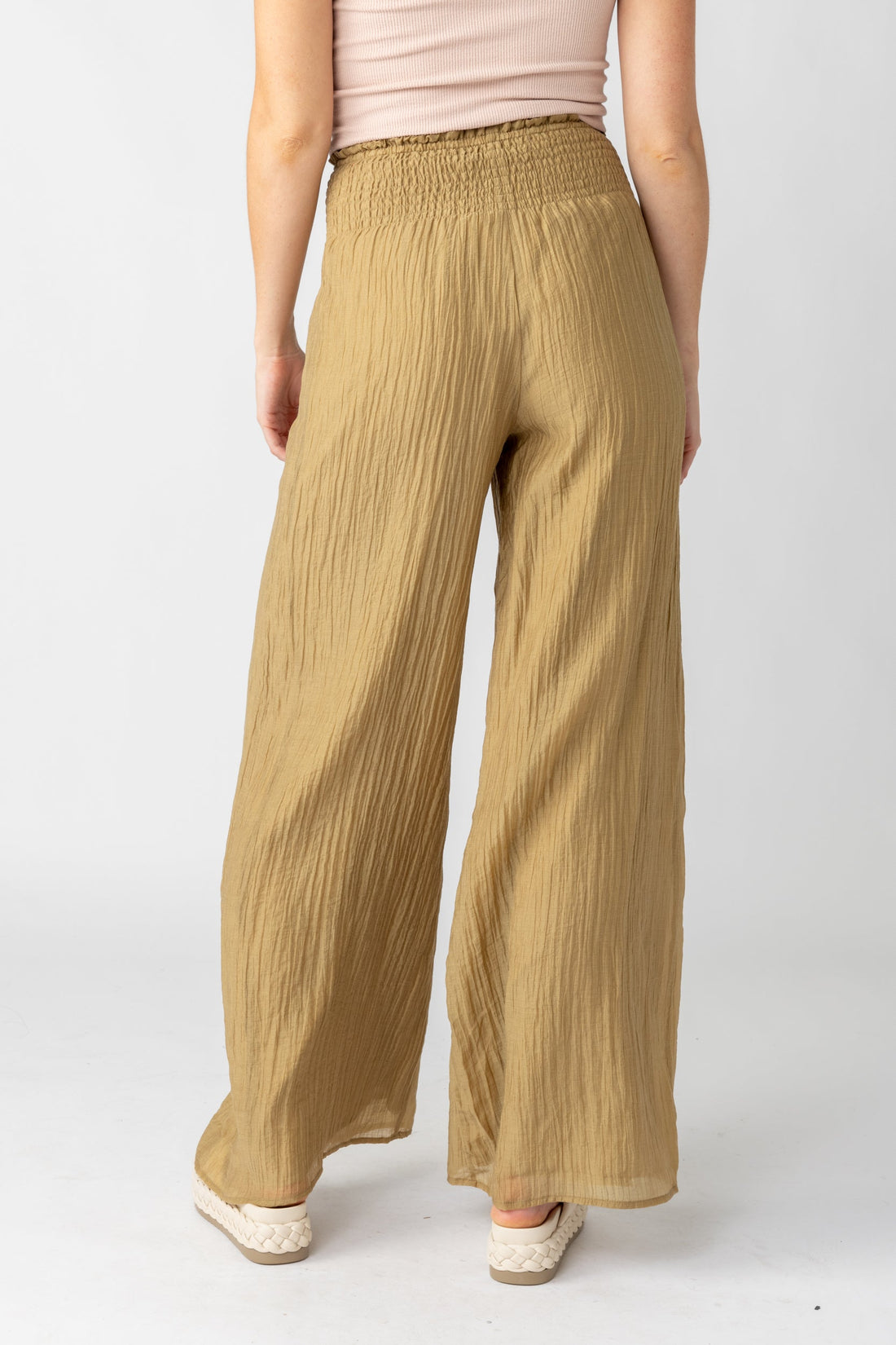 SALE - Cassie Ripple Smocked Waist Pants