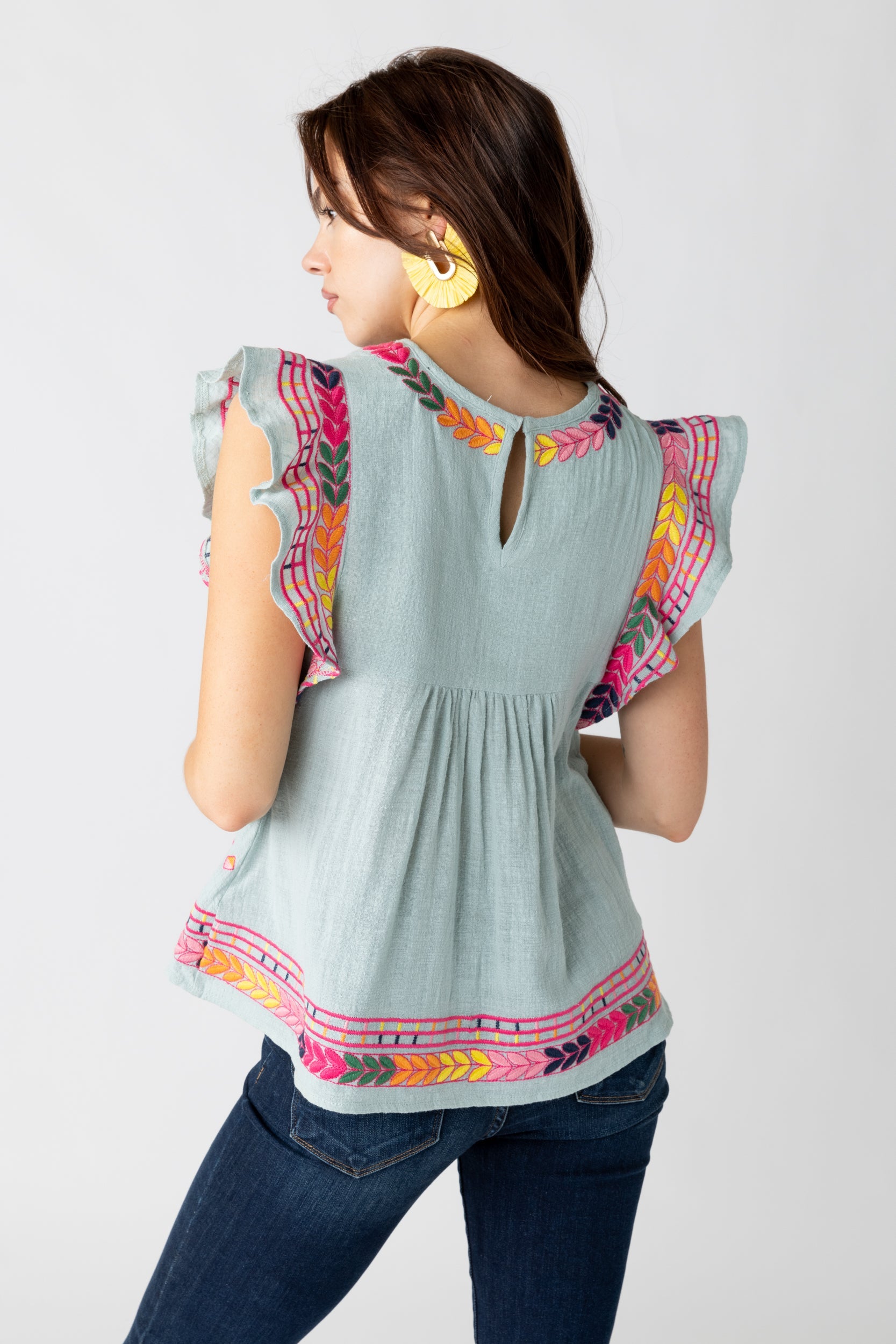 Celia Embroidered Top