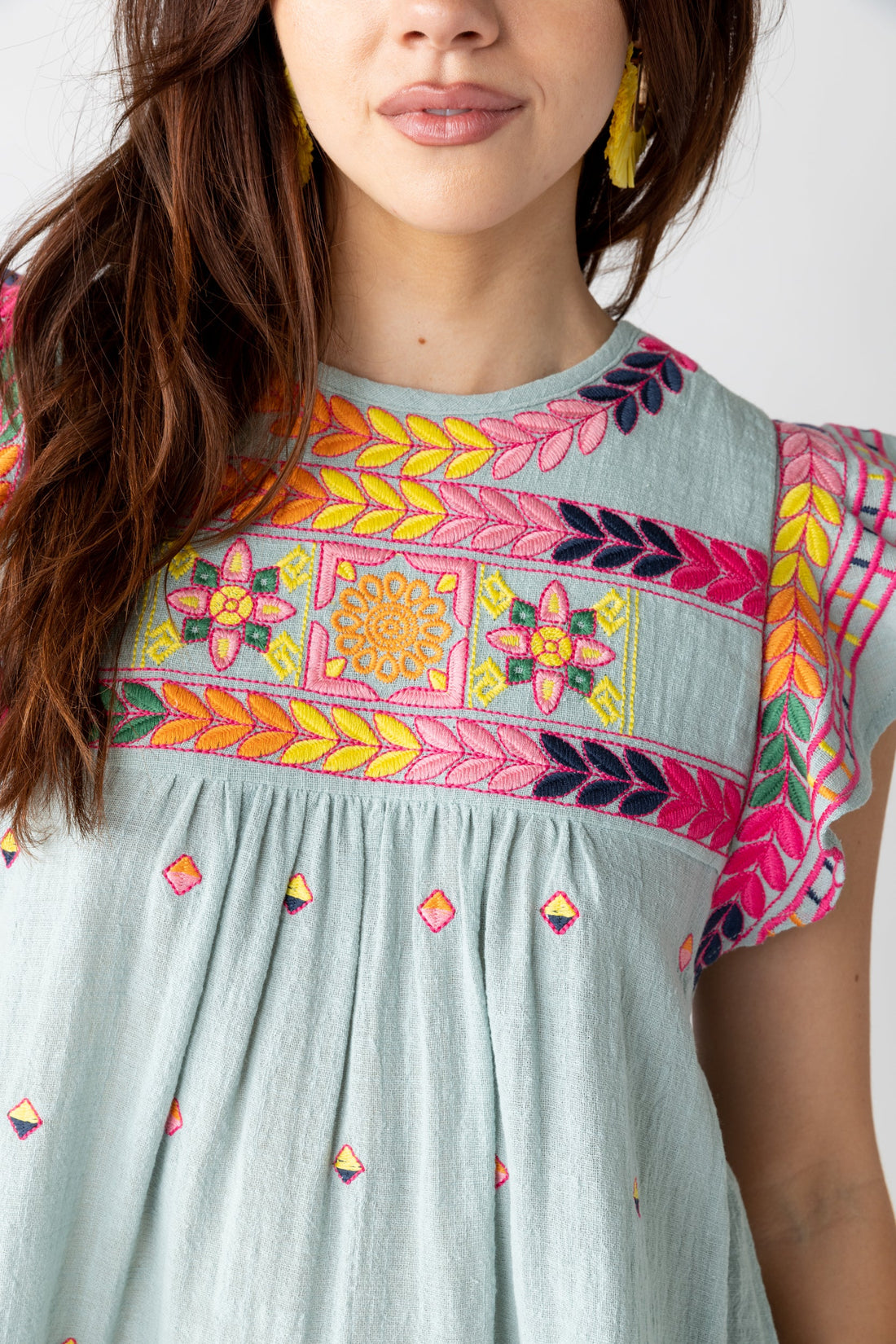 Celia Embroidered Top