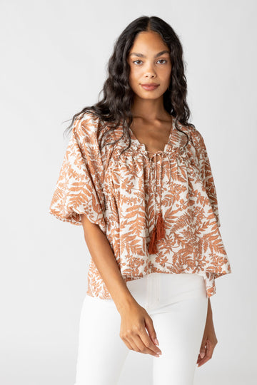 SALE - Susie Floral Peasant Blouse