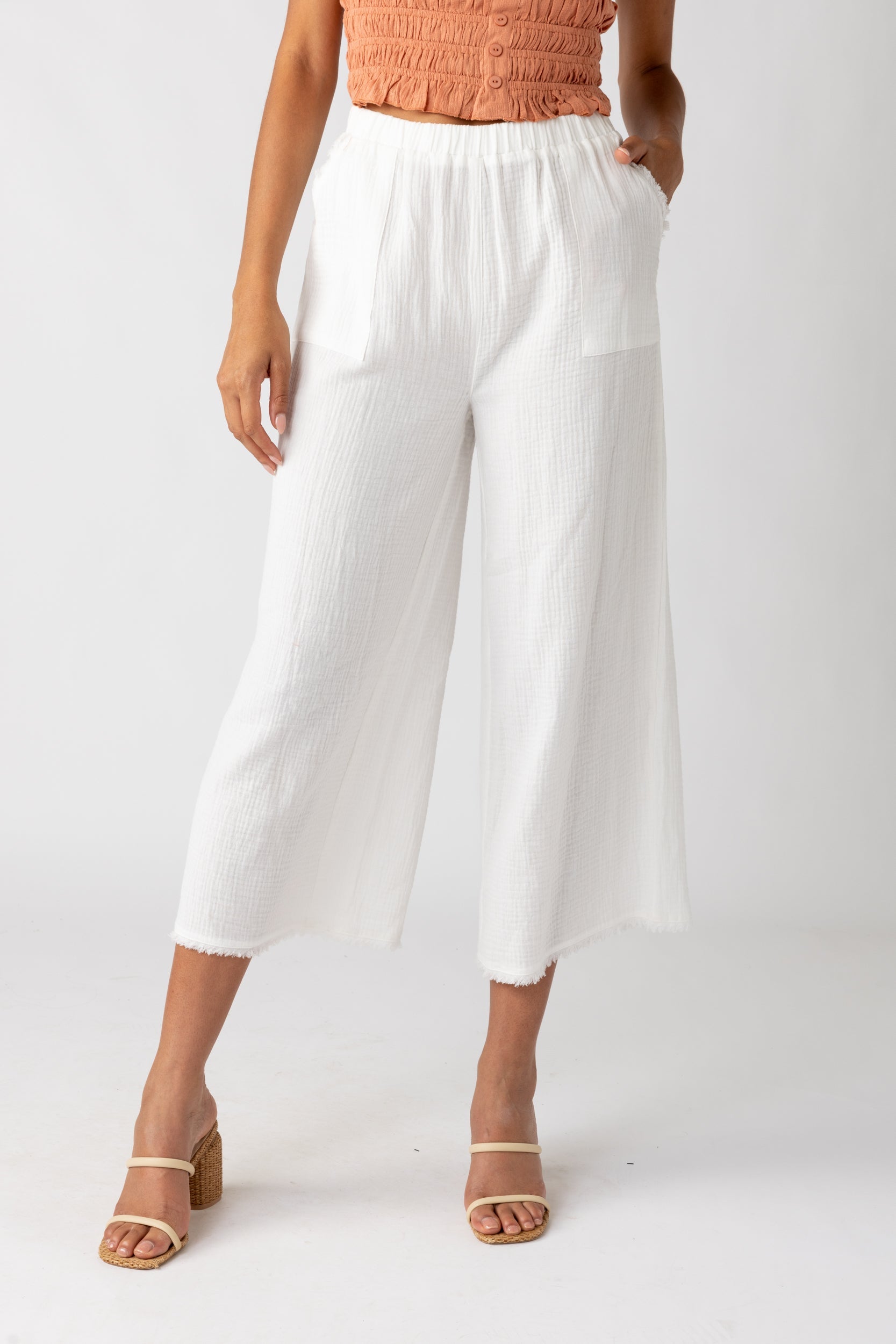 SALE - Taylor Raw Hem Pants