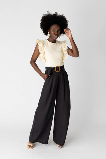 Leah Crinkle Pleat Pant