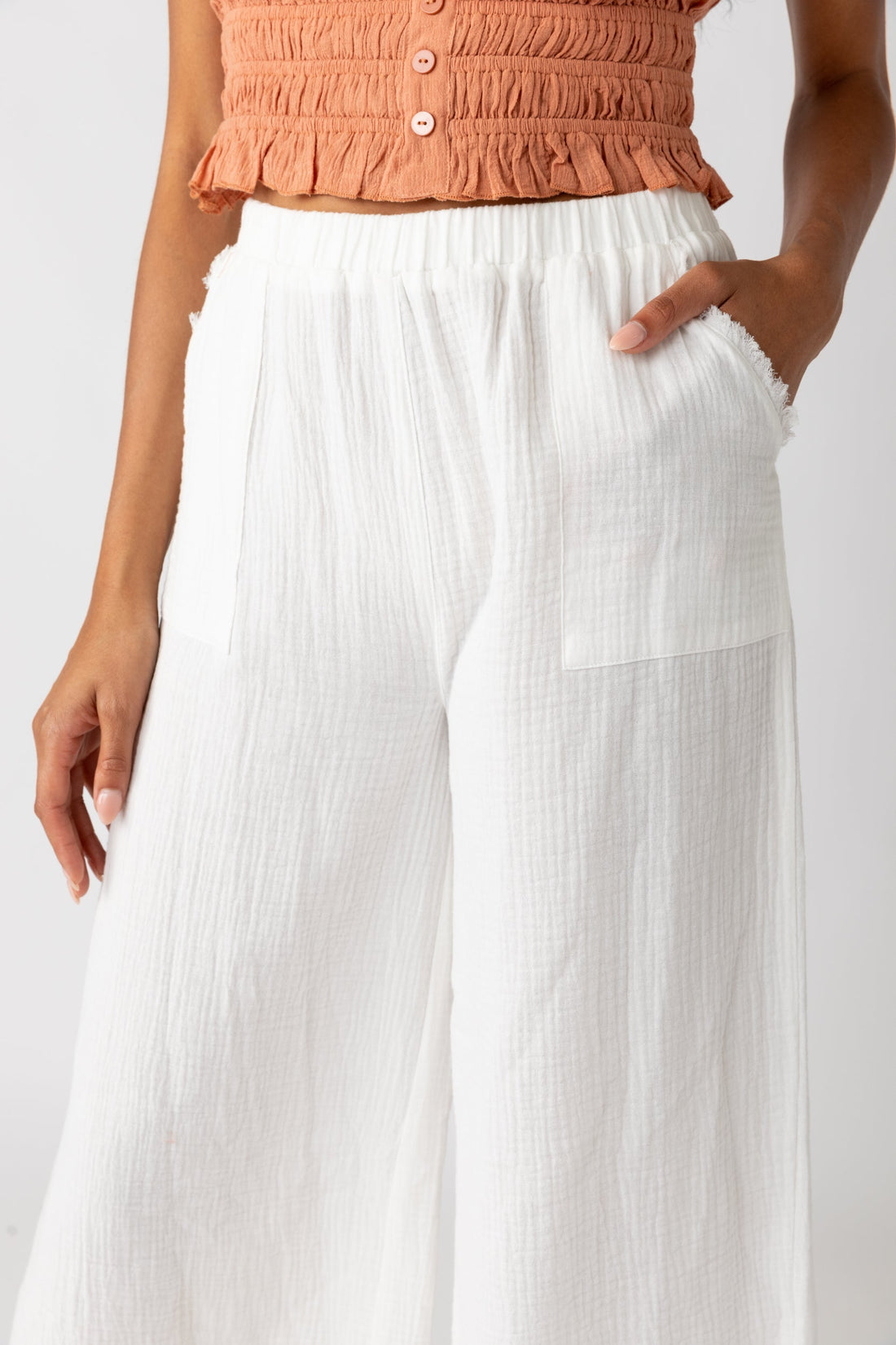 SALE - Taylor Raw Hem Pants