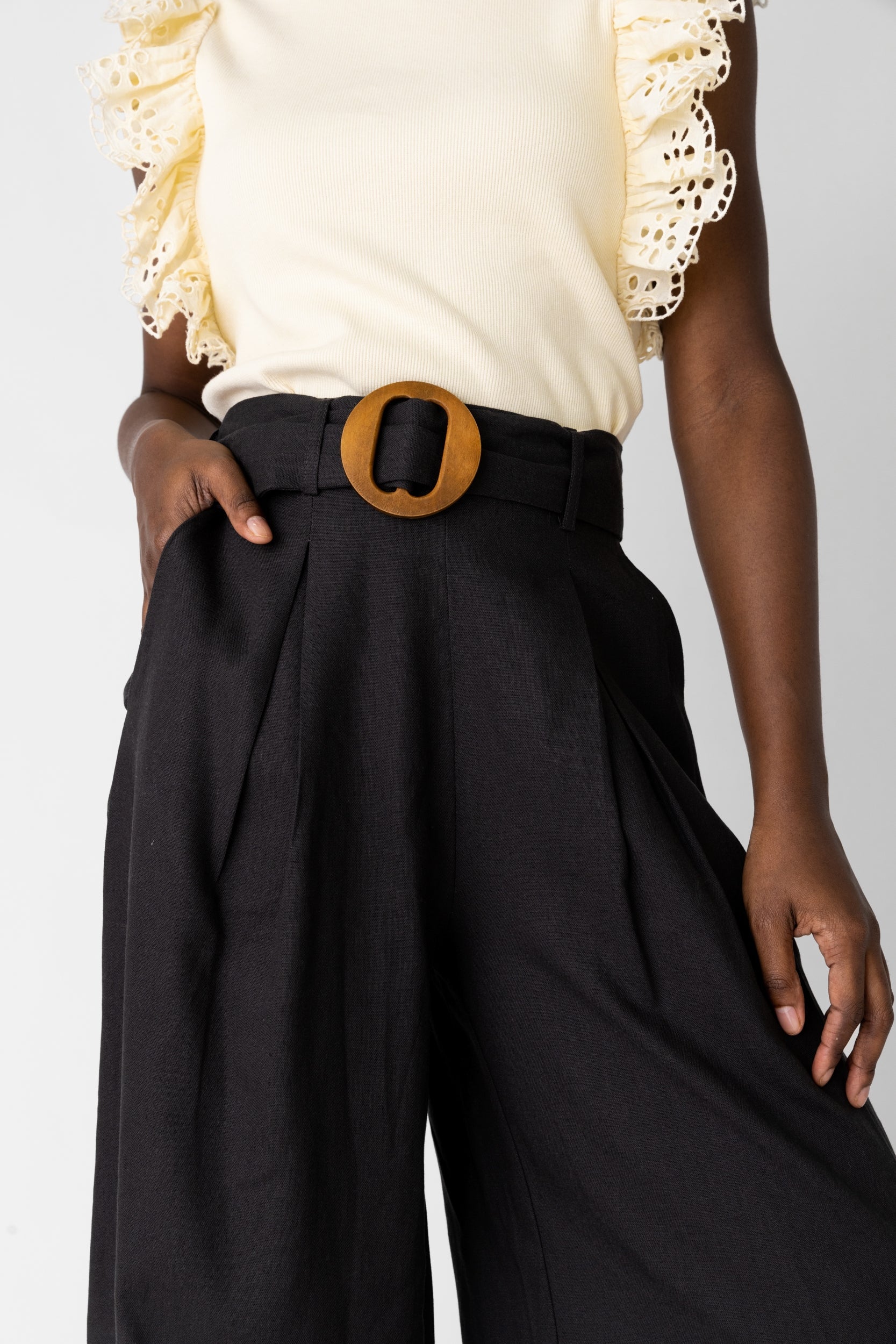 Leah Crinkle Pleat Pant