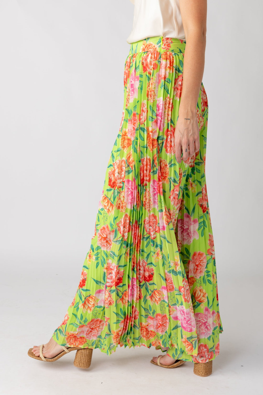 SALE - Camille Pleated Floral Pants