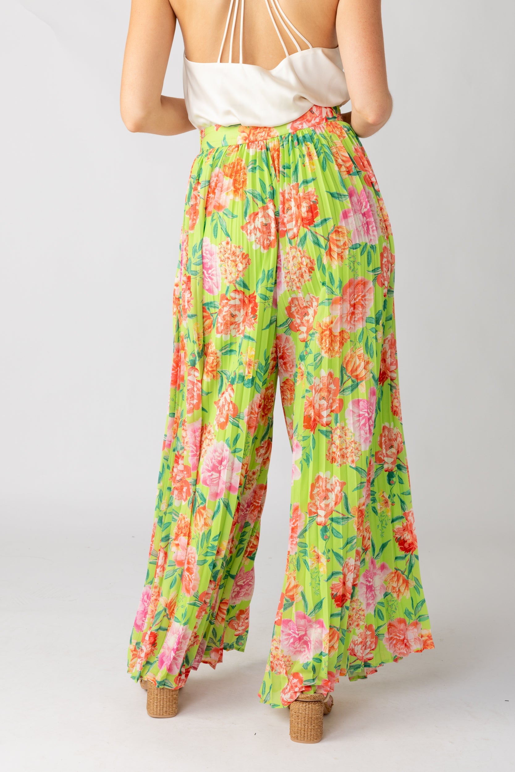SALE - Camille Pleated Floral Pants