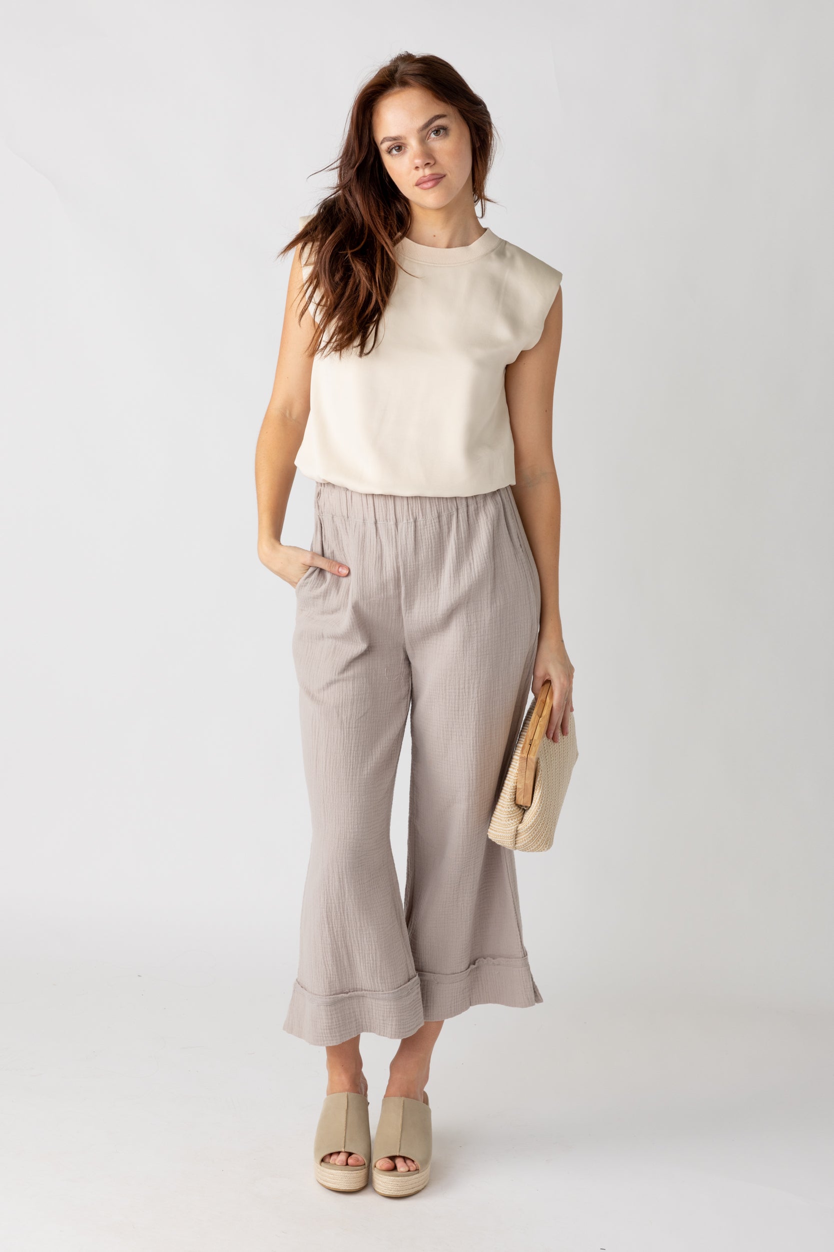 Collier Split Hem Pants