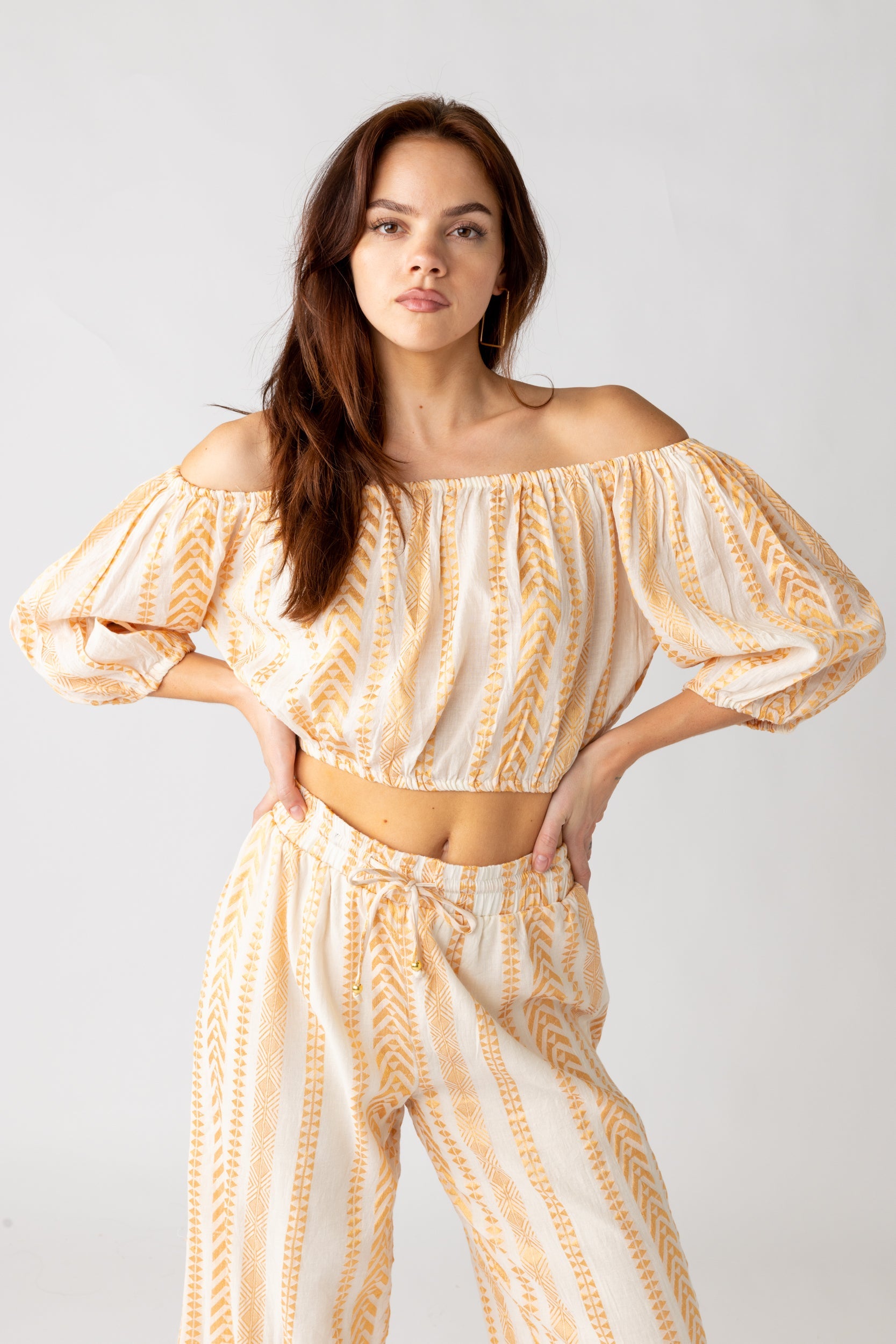 SALE - Danna Geo Embroidered Blouse