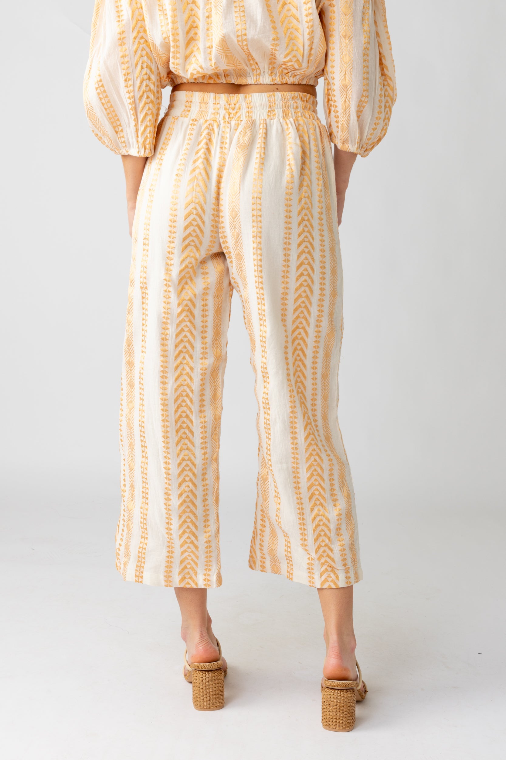 SALE - Danna Geo Embroidered Pant
