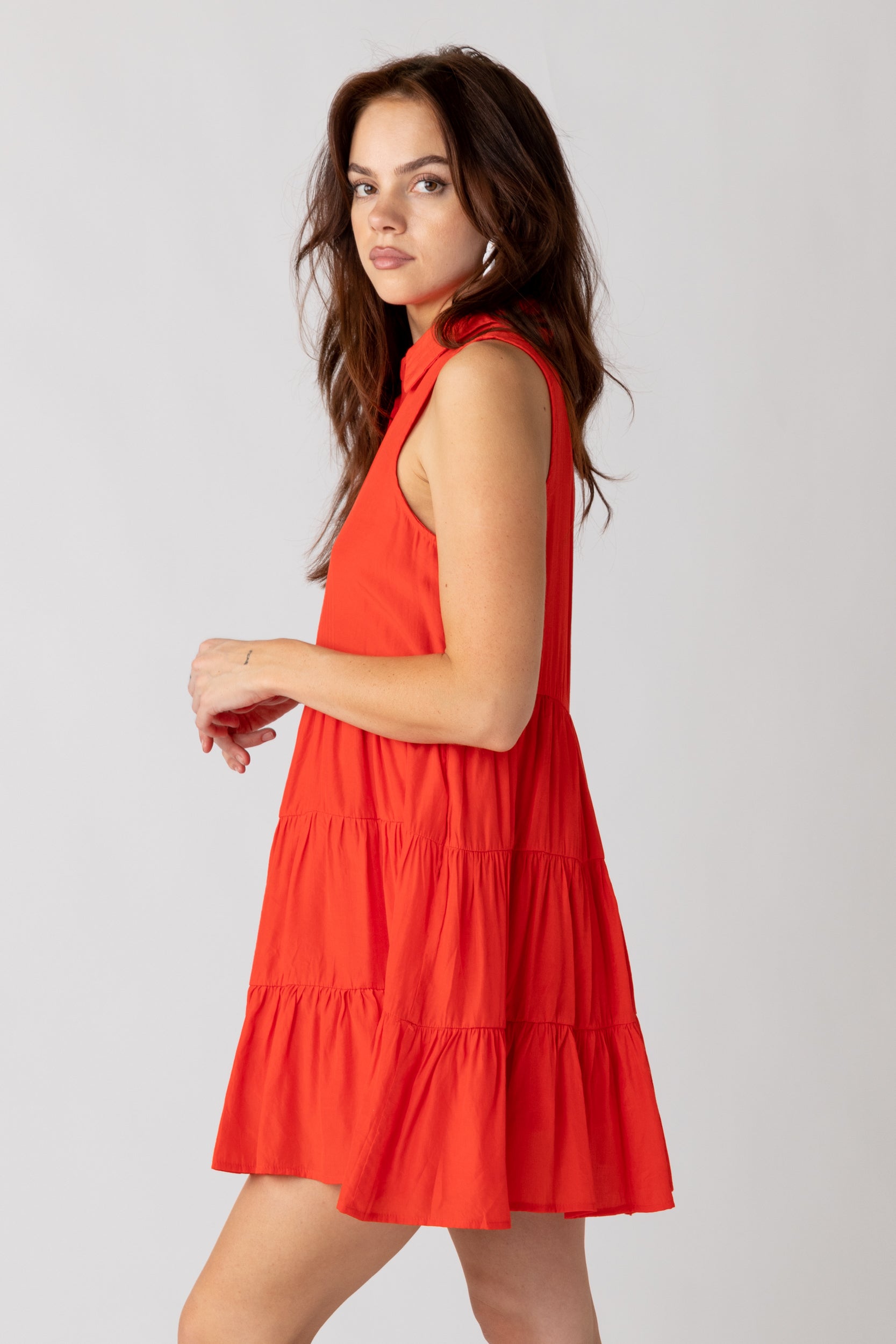 SALE - Maizie Collared Tiered Dress