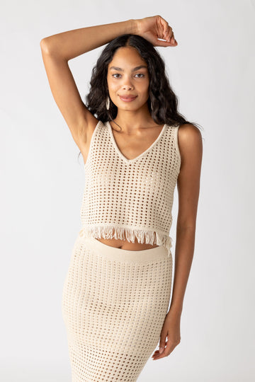 SALE - Luna Crochet Fringe Tank