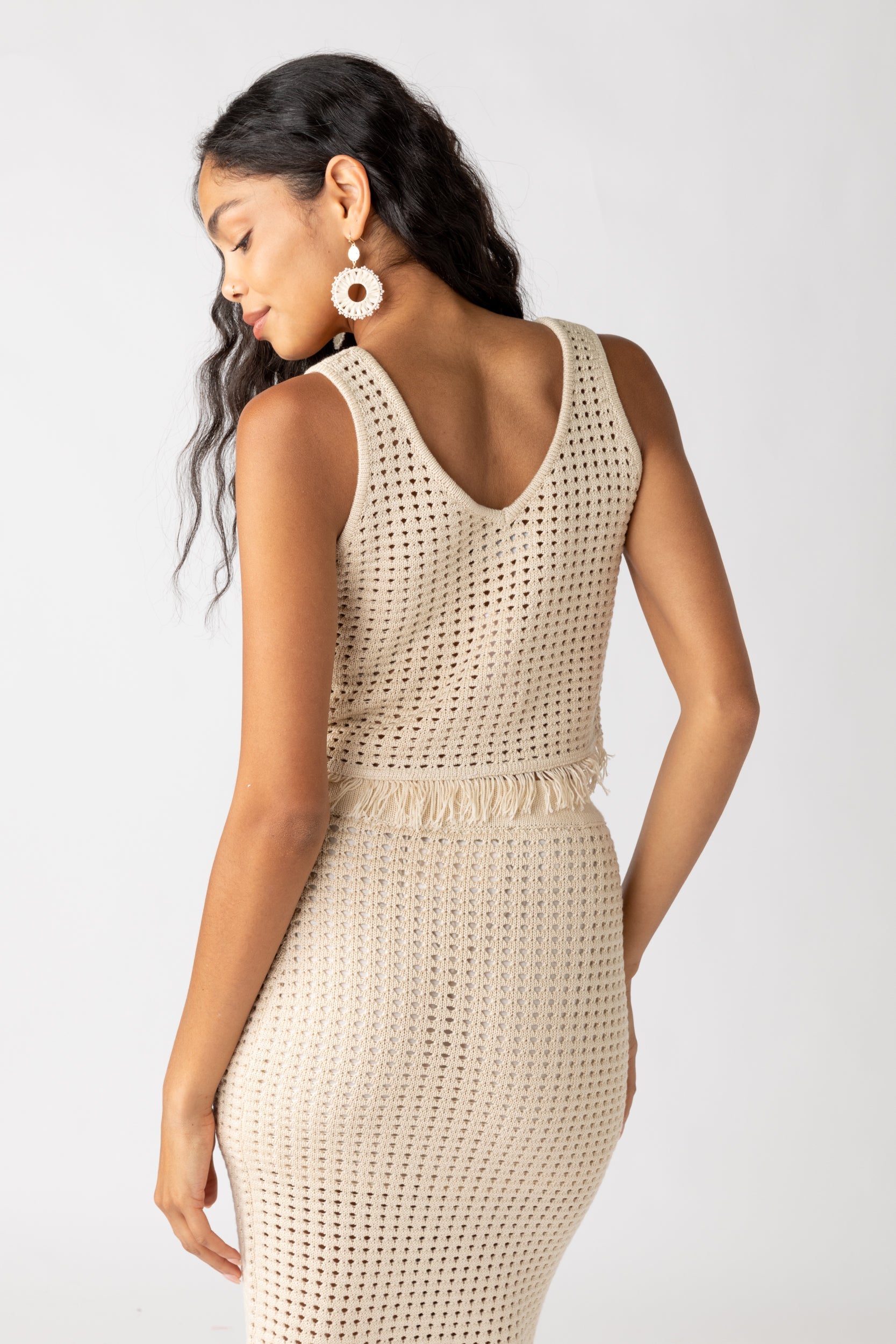 SALE - Luna Crochet Fringe Tank