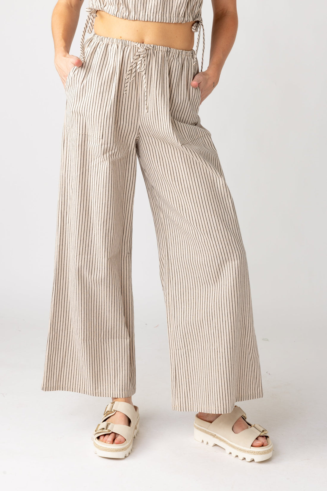 SALE - Penny Striped Wide Leg Pant