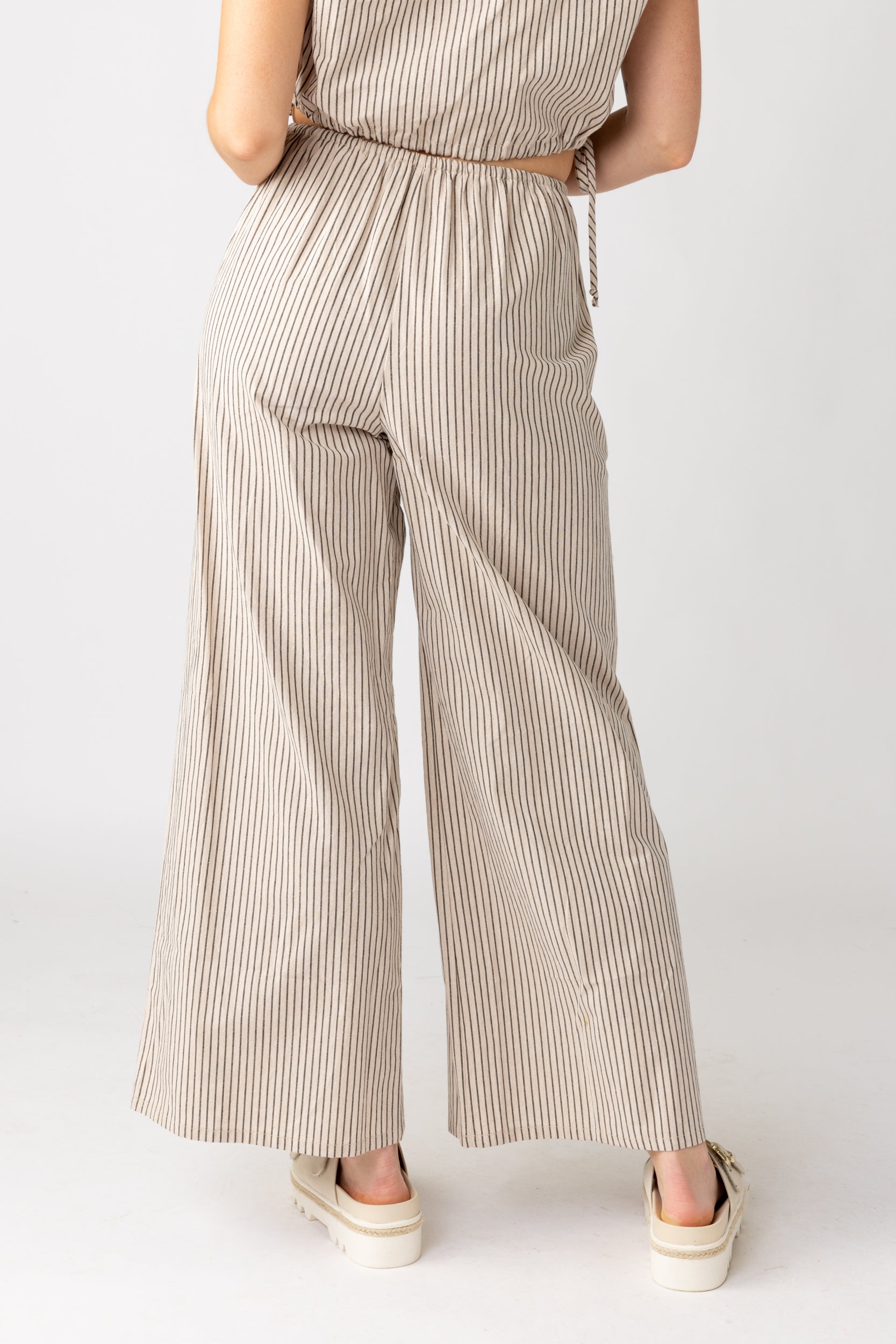 SALE - Penny Striped Wide Leg Pant