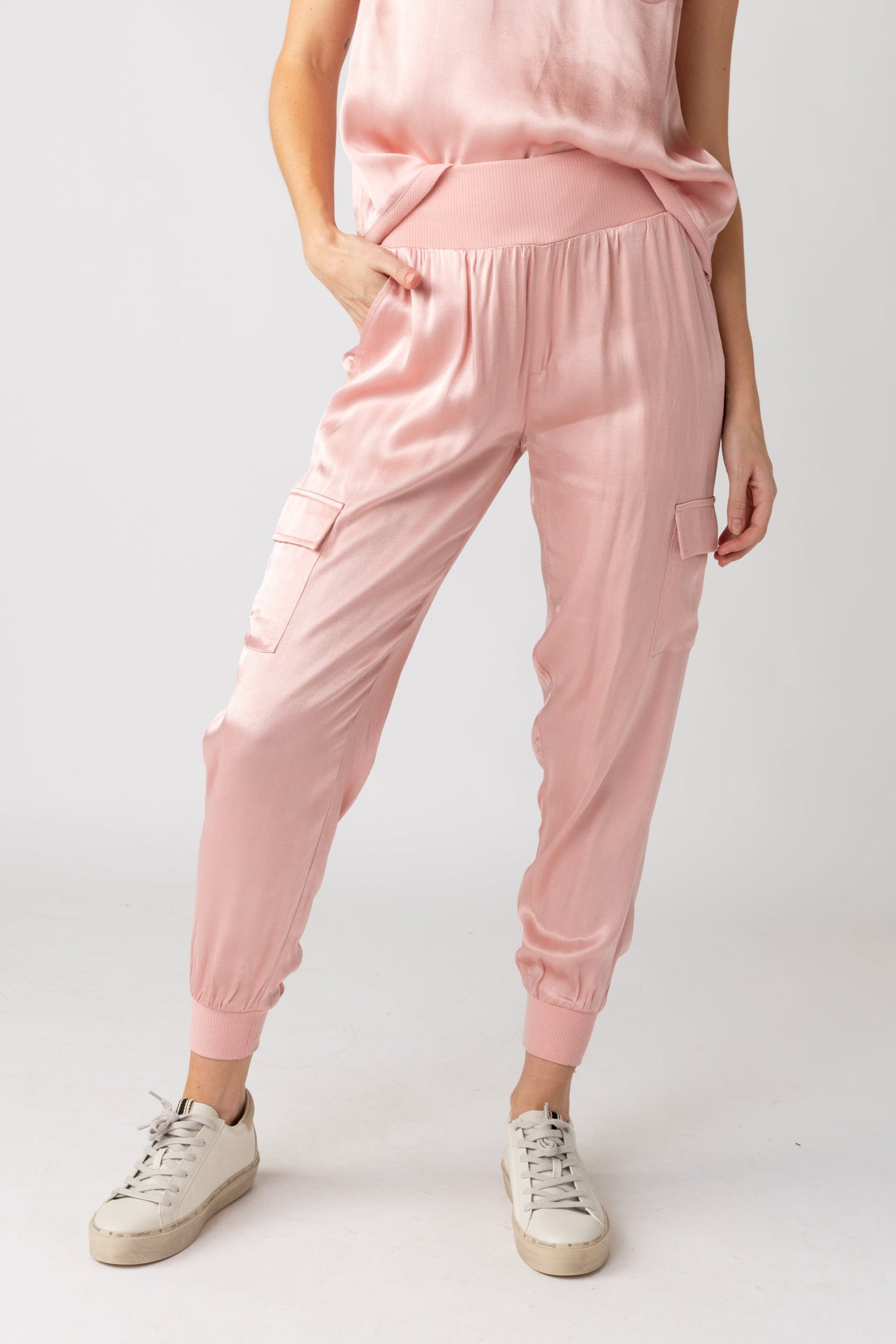SALE - Celine Satin Cargo Jogger