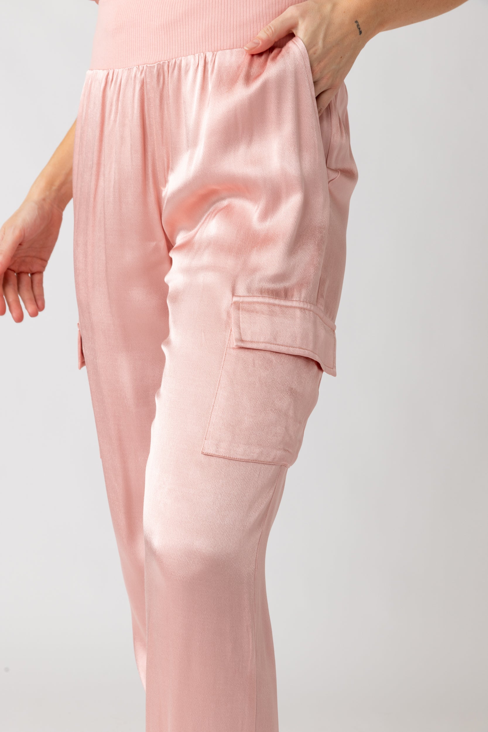 SALE - Celine Satin Cargo Jogger