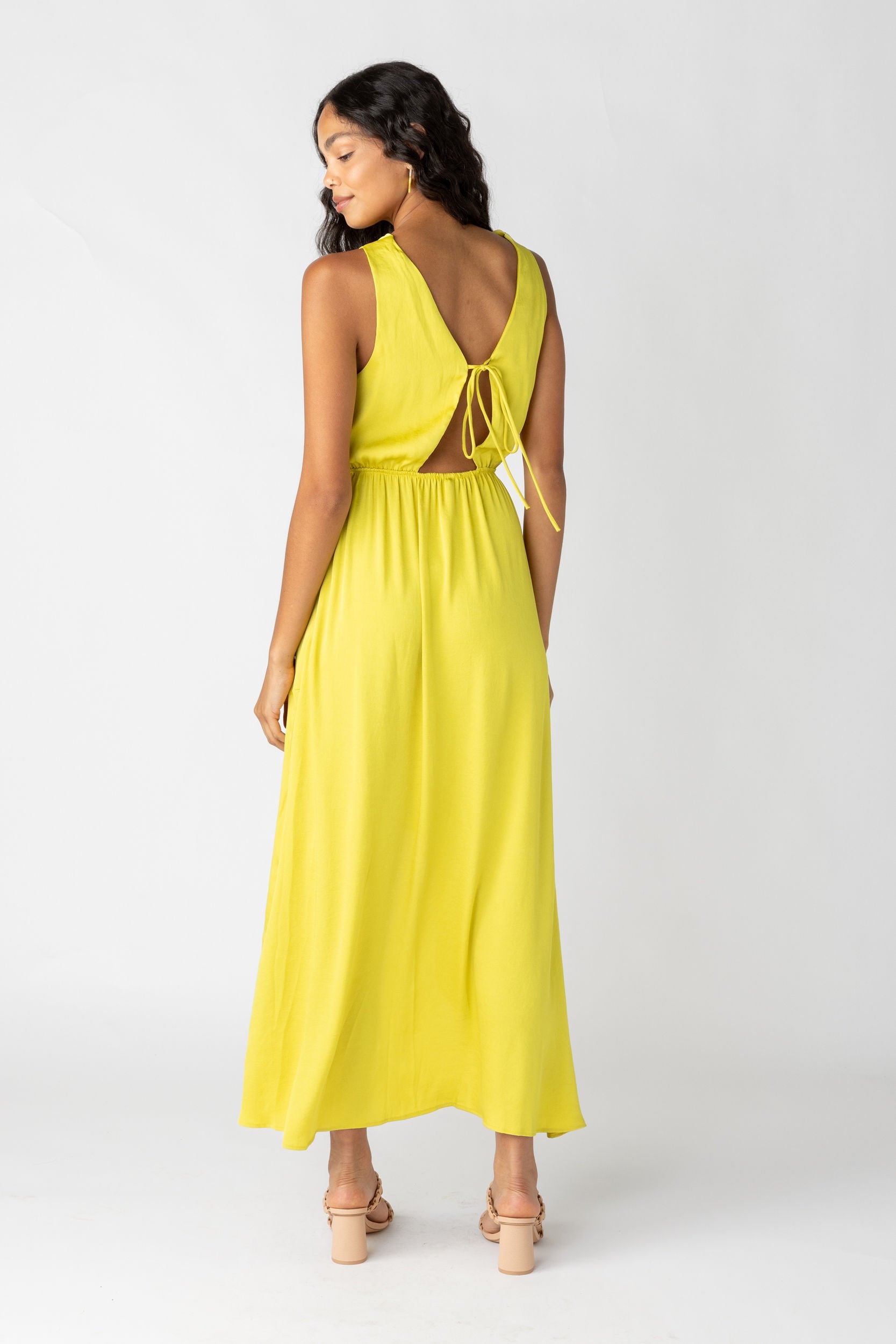 The Bruckman Cowl Neck Draped Maxi Dress