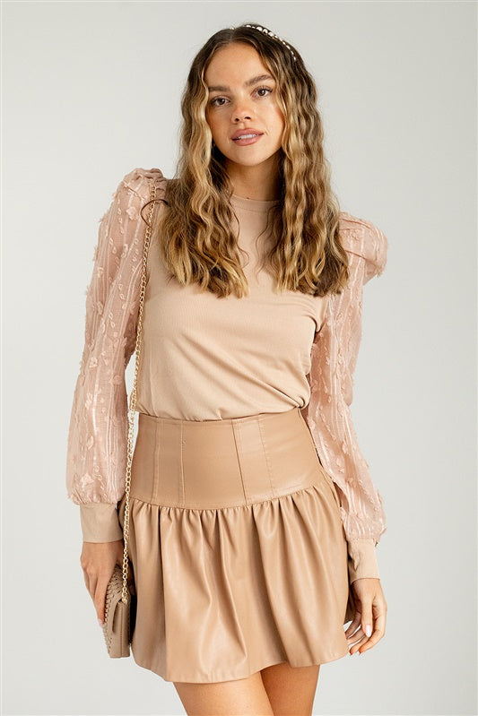 Rudi Faux Leather Skirt