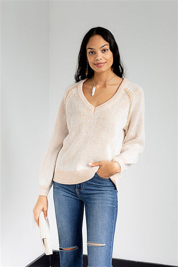 Betsy Contrast Knit Sweater